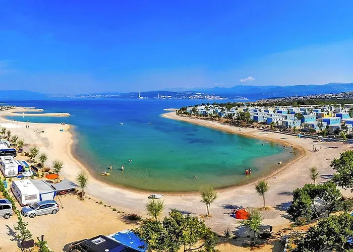 Mobile Homes In Camping Omisalj On Island Krk, With Swimmingpool
