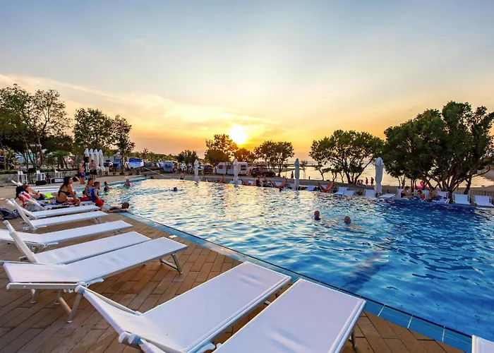Mobile Homes In Camping Omisalj On Island Krk, With Swimmingpool
